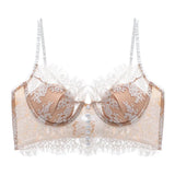 GETADME Sexy lace French new strappy bra, backless underwear, women's retro thin vest bra