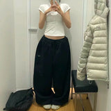 GETADME Vintage Sweatpants Women Clothes Street Hip Hop Fashion Wide Leg Pants Women Casual Loose Joggers Women Trousers