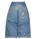 GETADME American Y2K Fashion Trend Loose Straight Jeans Women Street Hip Hop Vintage Joker Oversized Wide-leg Pants Unisex Mopping Jeans