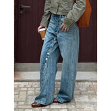 GETADME YIBASHU Women Blue Y2k Baggy Wide Jeans Grunge Jean Pants Vintage Harajuku Oversize Boyfriend Denim Trousers Alternative Clothes