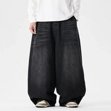 GETADME Spring Men Streetwear Denim Pants Men Harajuku Washed Baggy Jeans Men Y2K Fashion Punk Casual High Waist Wide Leg Pants
