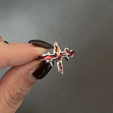 GETADME Y2K Crystal Rings Kpop Heart Adjustable Ring Irregular Geometry Punk Vintage Rings Set for Women Girls New Fashion Jewelry