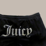 GETADME ropean and American hip-hop casual shorts Y2K shorts Harajuku rhinestone letter print fashionable retro sports pant New Women