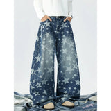 GETADME Men's Baggy Jeans Unisex Y2K Trendy Casual Wide Leg Denim Pants High Street Oversize Trousers American Style Streetwear Fashion