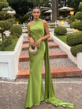 Getadme Sexy Satin Ribbon Party Dress Women Elegant Halter Backless Off Shoulder Sleeveless Female Dresses 2025 Summer Solid Robe Gown