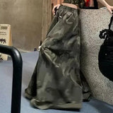 여성 의류 세트, 오트쿠튀르, 여름용 민소매 조끼, 큰 치마 밑단, 한국식 위장 하프 스커트