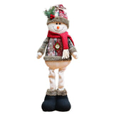 GETADME 3PCS Christmas Decorative Christmas Dolls Reindeer Snowman Santa Claus Standing Doll New Year Ornament Christmas Merry Christmas
