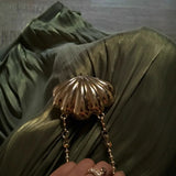 GETADME Autumn and Winter Corseted, Pleated Evening Dress with Flowing Ribbons and Sparkling Details for Women in Dubai and Turkey