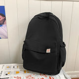 GETADME New Waterproof Nylon Women Backpack Female Travel Bag Backpacks Schoolbag for Teenage Girls Solid Color Bookbag Mochila Bookbag