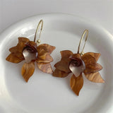 Boucles d'oreilles pendantes GETADME vintage en métal irrégulier, style USA, avec pendentifs originaux, accessoires de voyage et de mariage.