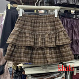 GETADME Women's Blue Black Riveted Belt Denim Skirt Y2K Harajuku High Street Fashion 90s Sexy A-line Mini Skirt Summer Clothing 2025 New