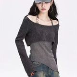 GETADME Spring Autumn American Retro Halter Vest Shawl Cargo Pants Three Piece Sets Lady Fashion Sweatshirts Tank Tops Trousers Outfits