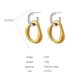 GETADME Geometric Contrast Color Splicing Earrings Simple Irregular Alloy Drop Earring For Women Fashion Jewelry Women’s Gift Accessorie