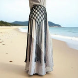 GETADME Netted Fringe Waistband Handwoven Bikini Cover Up Skirt Festival Street Sle Me Top Soulful Accessory For Suits Jeans Waistline