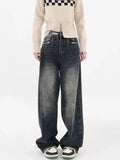 Harajuku Y2K Baggy Jeans Women Streetwear Retro Fashion Autumn High Waist Pants Loose Wide Leg Denim Trousers Female