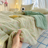GETADME Summer washed wrinkled yarn air conditioner quilt skin-friendly and soft household summer cool quilt, no pillowcase