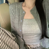 GETADME Alobee Red Cardigan Knit Early Autumn Women Clothes New 2025 Outdoor Crop Sweater Outerwear Long Sleeve Top Bottoming Shirt