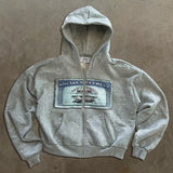 Ensemble GETADME sweat-shirt à capuche manches longues, style rétro hip-hop, coupe droite, imprimé diamant, pour fille sexy