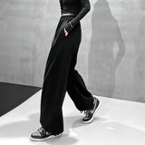 New Women Oversize Gray Fashion Joggers Sweatpants Women Korean Y2k Summer Harajuku High Waist Black Loose Wide Leg Trousers