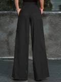 Getadme Women's High Waist Wide Leg Pants loose women's multicolor floor long wide leg pants