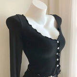 Getadme-Women's Thin Knitted Shirt Slim Crop Top Single Breasted V-neck Cardigans Ladies Casual Skirt Shawl Solid Elegant Sunscreen Coat