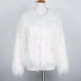 Getadme-Winter New Faux Fur Coat Women Jacket Female Fuzzy Fur Coat Winter Thick Warm Fluffy Artificial Fur Casual Jacket Outerwear