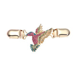 GETADME Women Carved Flower Cardigan Sweater Blouse Shawl Clips Shirt Collar Shawl Brooch Retro Duck Clip Clasps Charm Accessories Gift