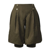 GETADME 해적 바지 여성 중세 르네상스 바이킹 코스프레 의상 느슨한 바지 기병 농부 난파선 의상 블루머 바지