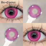 GETADME Bio-essência 1 par de lentes coreanas, lentes de contato coloridas Populares, lentes da moda y2k, lentes coreanas, lentes rosa para 코스프레