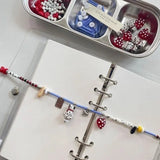 GETADME 새로운 스타일 개인화 패션 스트링 흑백 구슬 점박이 강아지 펜던트 목걸이 고양이 초커 여성용 선물 주얼리