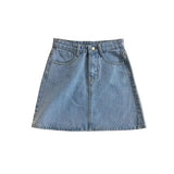 GETADME Women's Summer Skirt Casual Big Size Jeans A-line Short Skirt High Waist Denim Vintage Tassel Female Clothing DURIKIES