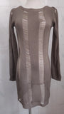 GETADME Hipster Long-sleeved Hollow Out Knitted Sexy Backless Tight Fitting Midnight Club Mini Dress Y2k Sheer Cocktail Clothes Women