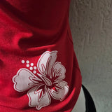 GETADME Fashionable summer women's Y2k halter top Harajuku flower pattern printed fitted backless top, casual V-neck sleeveless tank top