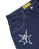 GETADME Y2k Hip Hop Vintage Loose Jorts Harajuku Streetwear Summer  Punk Rock Letter Embroidery Fashion Denim Shorts Men Clothing
