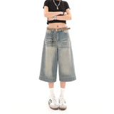 Getadme Y2k Vintage Baggy Jorts Jeans Wide Leg Harajuku Shorts Denim Pants Korean Streetwear Fashion Loose Trousers Summer