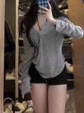 GETADME Sexy Pullovers Women T-shirts Casual Tops Long Sleeve Basic Clothes Autumn All-match Simple Tee Shirt Slim Gentle Seductive