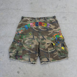 GETADME Y2k Hip Hop Camo Short Jeans Pocket Sweatshorts Men Women Camo Shorts Harajuku Casual Fashion Streetwear Wide Leg Cargo Pants