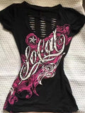 GETADME Summer Japanese Retro Hollow Out Design Clothing Women Y2k Tees Punk Slim Short Sleeve T-shirt Gothic Harajuku Zipper Tops New