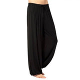 GETADME Women Men Harem Pants Modal Yoga Loose Long Pants Belly Dance Boho Sports Wide Trousers Quick Dry Sweatpants Yoga Clothing