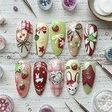GETADME 24pcs Gradient Black False Nails Cute Cartoon Cat's Eye Forest Elf Girl Press On Nails Glossy Almond Sweet Cool Fake Nail Tips
