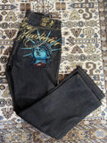 GETADME Vintage Statue of liberty Diamonds Jeans Casual Denim Pants High Waist Straight Wide Leg Jeans Harajuku Y2k 2000s Women Clothing