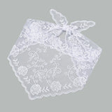 Foulard en dentelle GETADME Fashion Ins pour femmes, bandeau triangulaire rétro, foulard triangulaire vintage, accessoire de coiffure élégant pour filles