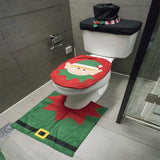 GETADME New Cute Christmas Toilet Seat Covers Creative Santa Claus Bathroom Mat Xmas Supplies for Home New Year Navidad Gift Decor 2025