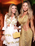 GETADME Sexy Tassel Halter Party Dress Women Hollow Out Shell Sleeveless Backless Maxi Dresses 2025 Summer Fashion Y2k Club Beach Gowns