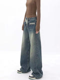 Getadme-Y2k Streetwear Loose Denim Trousers Female Gyaru Clothes Vintage Wide Leg Baggy New Jean Women Autumn High Waist Pants Woman