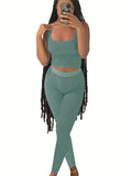 GETADME Yoga Wear Apparel Casual 2 Piece Summer Shorts Set For Women Sleeve Top Elastic Leggings Outfits