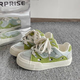 GETADME Women's Casual Shoes 2025 Spring New Fashion Cross Tied Height Increase Platform Sneakers Breathable  Comfortable Non Slip Flats