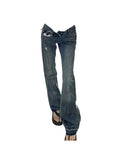 Harajuku High Waist Flare Jeans Women's Trousers Vintage Aesthetic Comfortable Casual Denim Pants Korean Fashion Y2k Streetwear