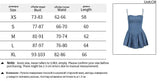 GETADME Spaghetti Strap Imitation Jeans Sleeveless Female Vestido Low Waist Slash Neck New Fashion Femme A-line Pleated Sexy Dresses