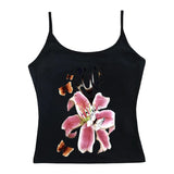 GETADME Summer Goth Punk Baby Tank Vintage Street Youthful Women Graphics Print Grunge Y2k Clothes Aesthetic Cute Slim Crop Top T-shirt